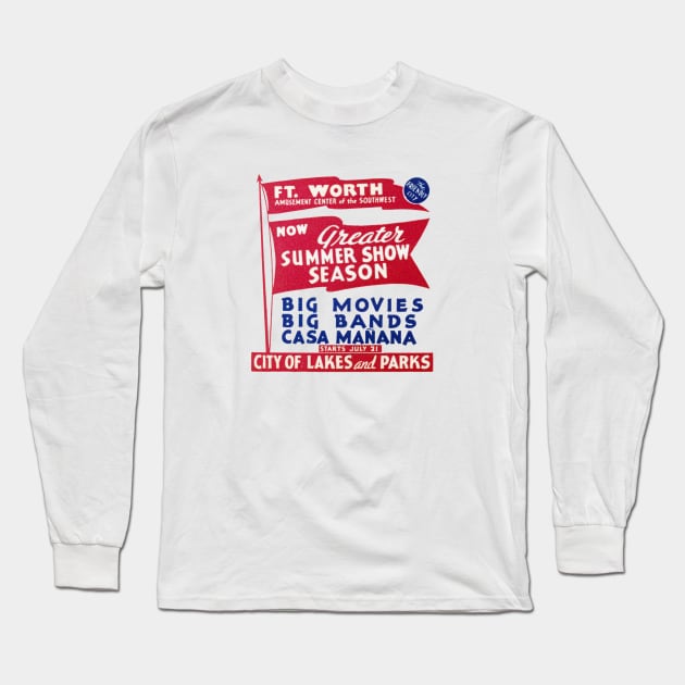 1930s Fort Worth Texas Long Sleeve T-Shirt by historicimage